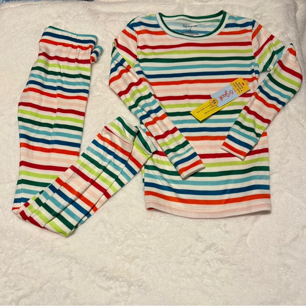Cat & Jack Multicolor Striped Pajama Set